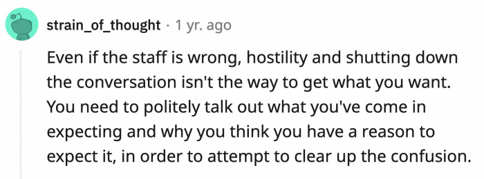 How difficult is it to understand that you shouldn't be rude to the people who handle your food?