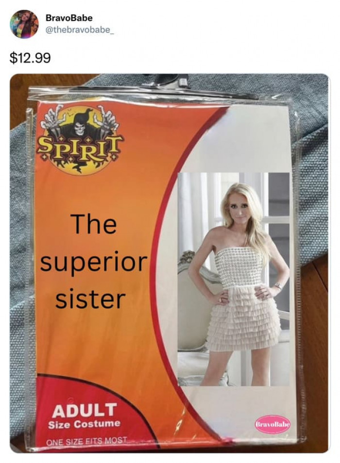 17. A Fake Spirit Halloween Costume of the Superior Sister
