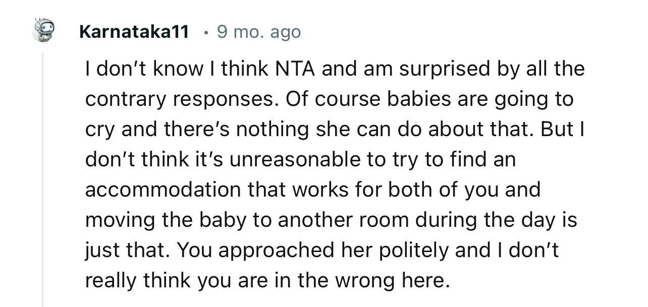 “You approached her politely, and I don’t really think you are in the wrong here.”