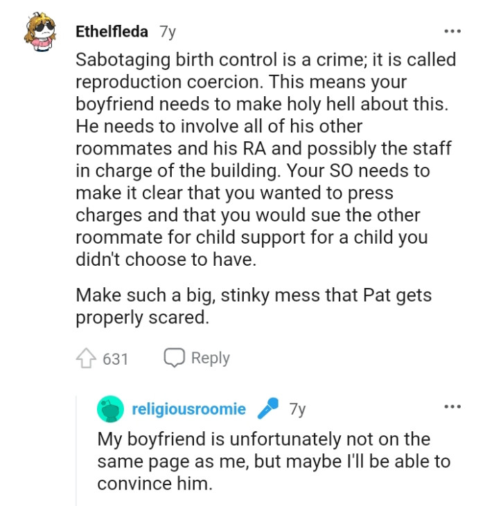 And the comments from other Redditors roll in...