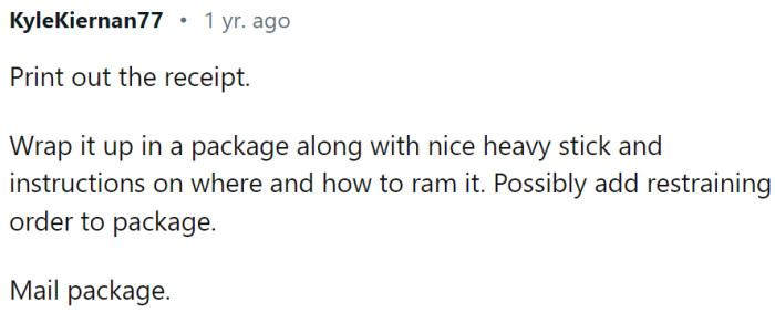 Maybe OP should do this: