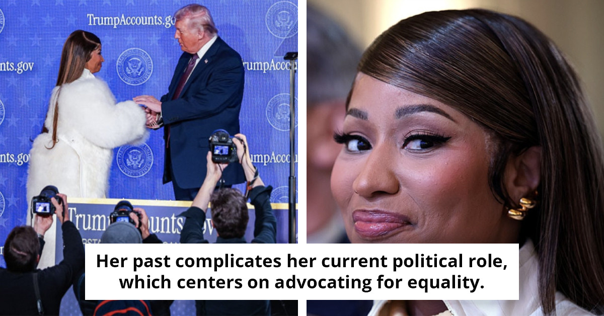 Body language specialist analyzes Nicki Minaj's 'awkward' actions following her hand-holding moment with Trump at the event.