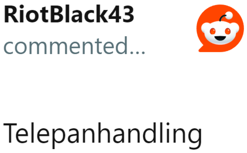 Redditor tries to coin a term for such a practice.