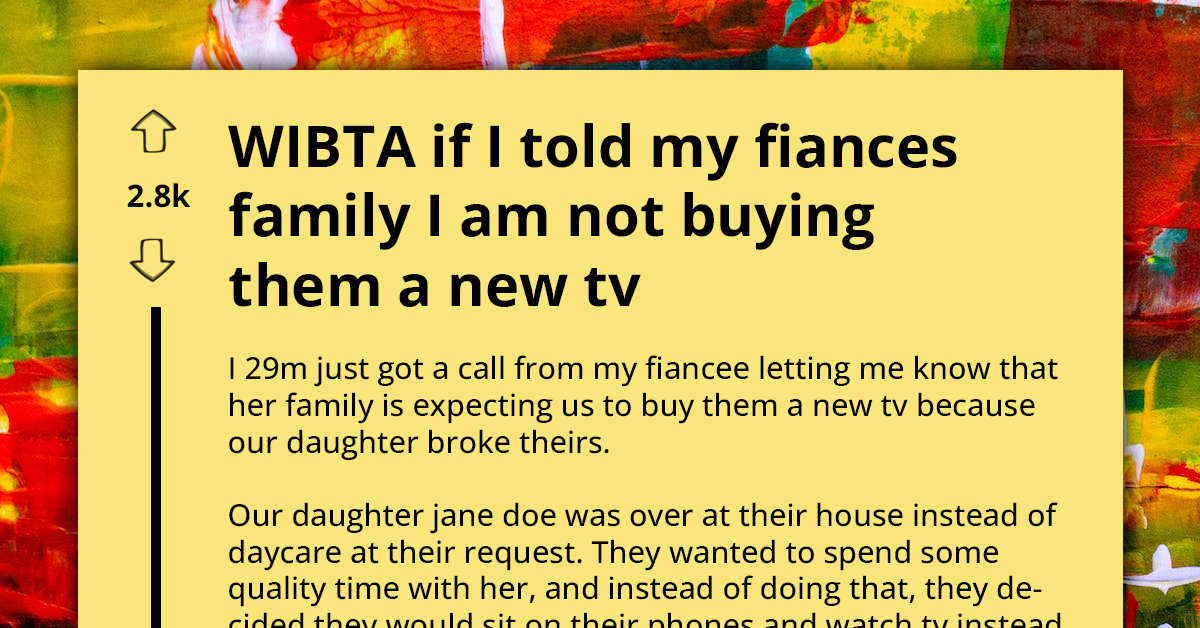 Father Angry As In-Laws Request Payment For TV His Baby Daughter Broke, Ignoring The Fact It Could Have Hurt Her