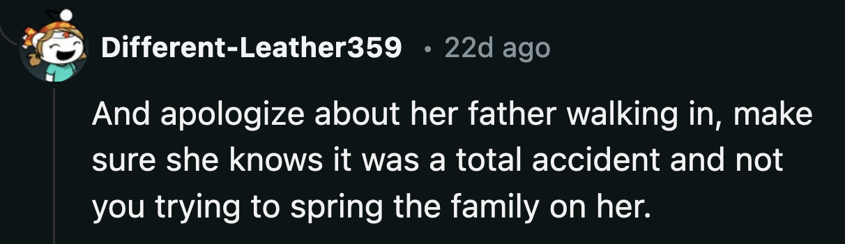 OP has to ask for forgiveness. It must have been traumatizing for Eve to hear her biological father's voice again.