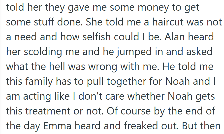 Her Mom Called Her Selfish for Spending the Money, and Her Stepdad Joined In—Accusing Her of Not Caring if Her Stepbrother Survived.