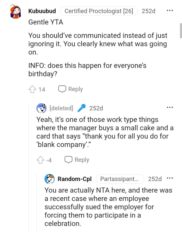 The OP knew exactly what was going on, so it wasn't something he could avoid