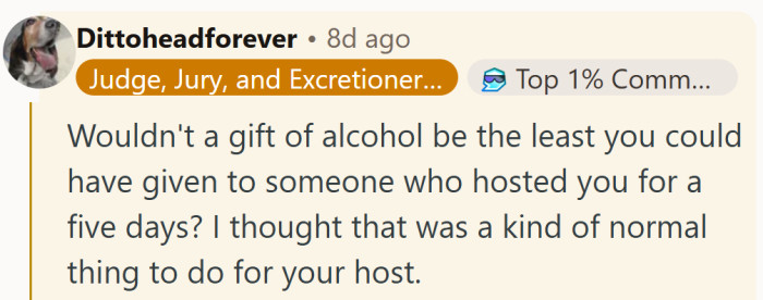 A small gesture of gratitude might have gone further than a perfectly split bill.