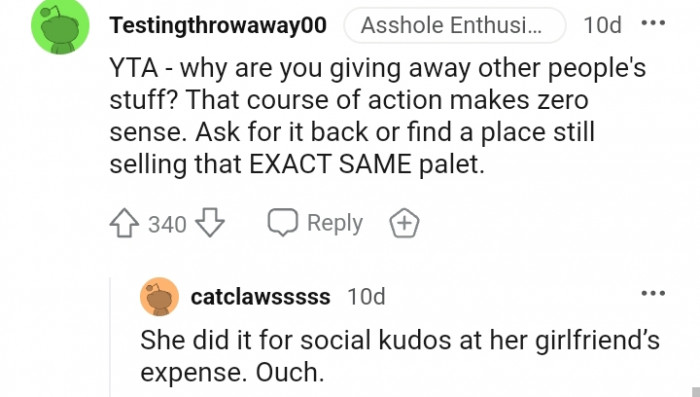 1. That course of action makes no sense