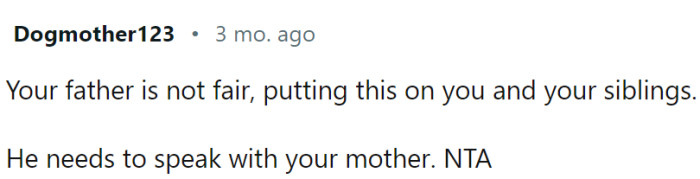 He needs to speak with his wife ASAP.