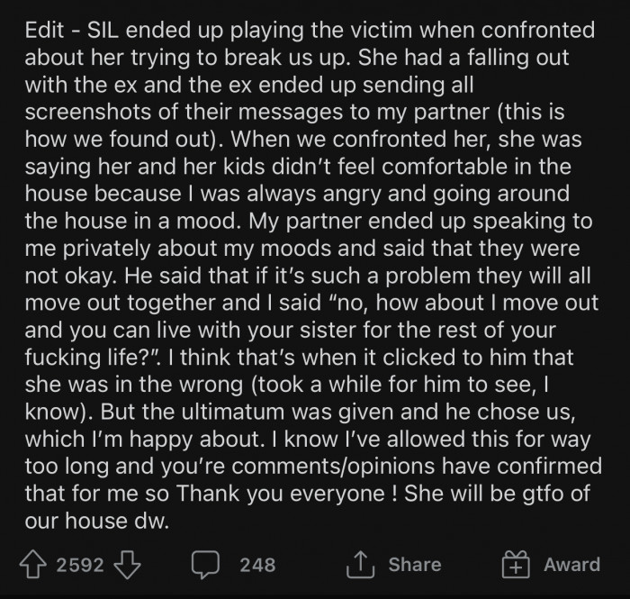 Op eventually modified the post to include an 