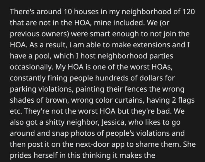 Jessica ranted that she was an angel who was only doing her duty to protect their neighborhood
