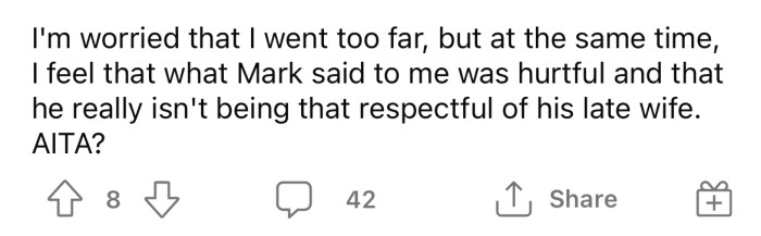 Now the OP is wondering if he's the a**hole here.