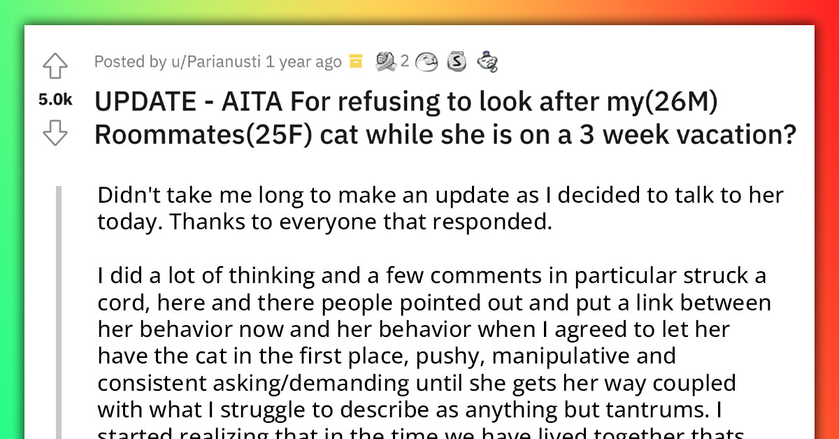 Woman Decides Not to Continue Her Lease When Her Roommate Throws a Tantrum After Being Confronted Over Neglecting Her Cat