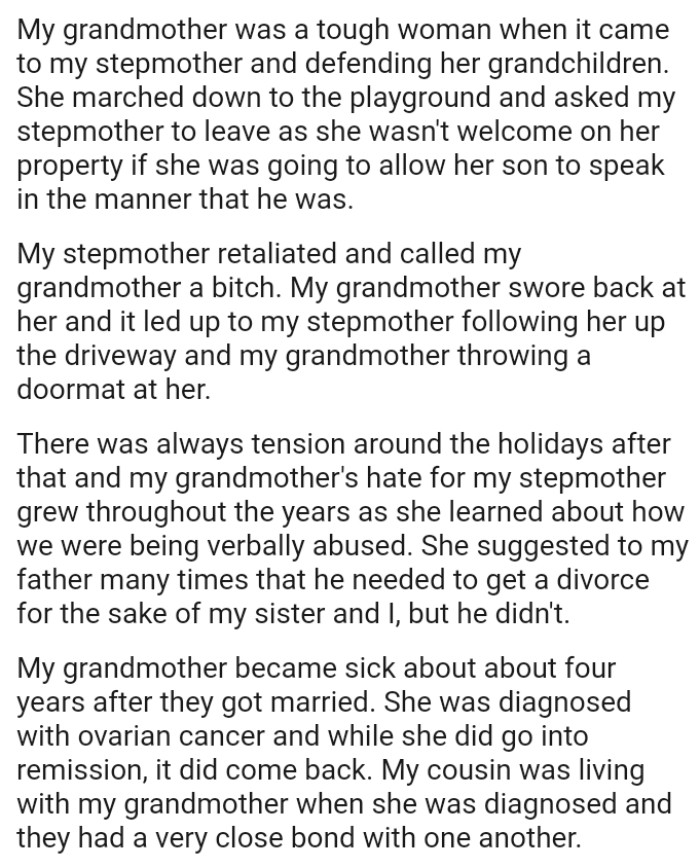 OP's Grandma Swore Back at Her