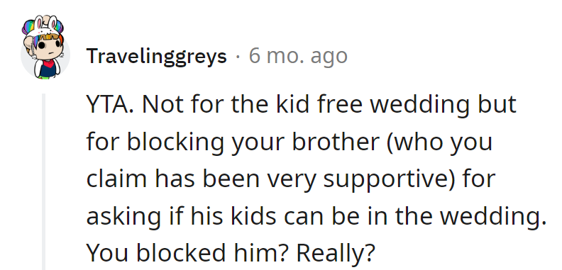 Blocked for a 'no kids' policy? Must've stumbled into the 'Blocking Olympics.'