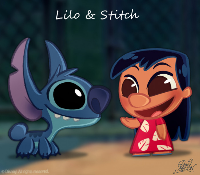 2. The Chibi Style Version of Lilo & Stitch