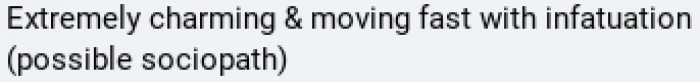 Extremely charming and moving fast