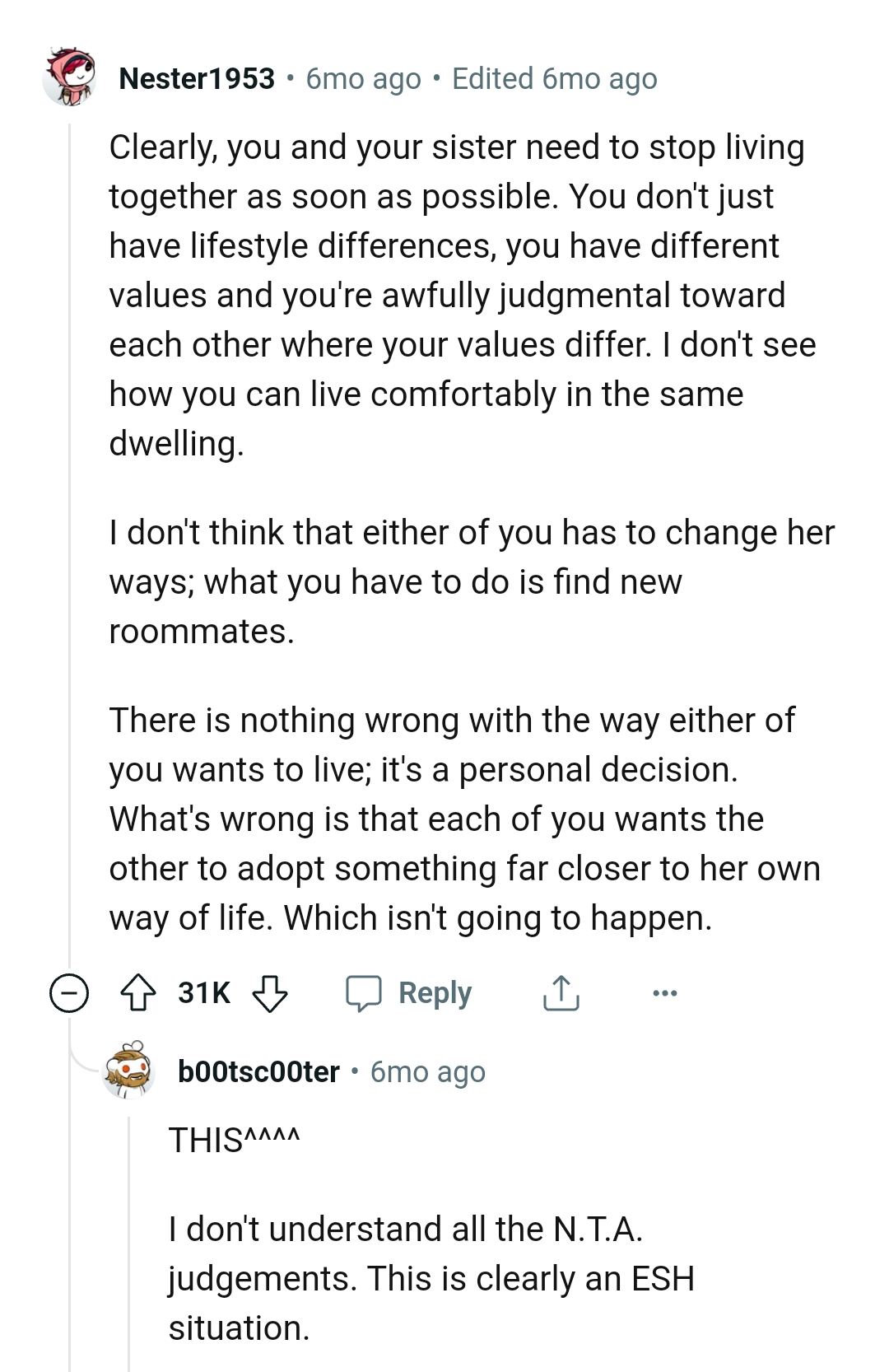 What the OP has to do is to find new roommates