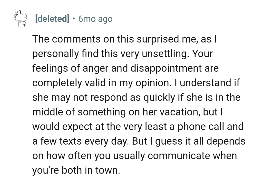 OP's feelings of anger and disappointment are completely valid
