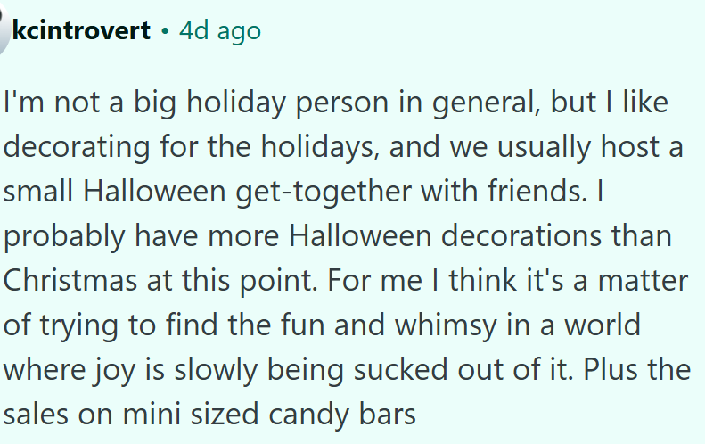 Some people have more Halloween decorations than Christmas decorations