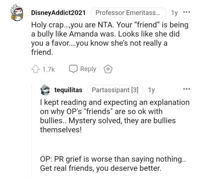 The OP Should Know That Her Friend Is Not Really a Friend