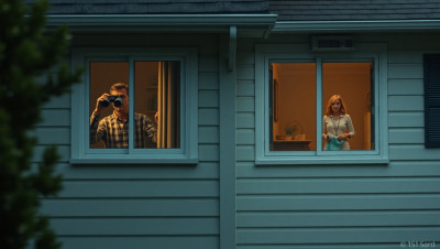 Neighbors Husband Spying on Me While I Clean - AITA for Telling Her to Check Him?