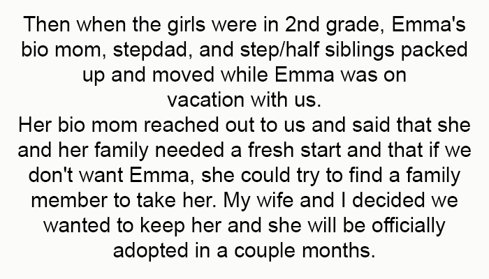 My wife and I decided we wanted to keep her, and she will be officially adopted in a couple of months.