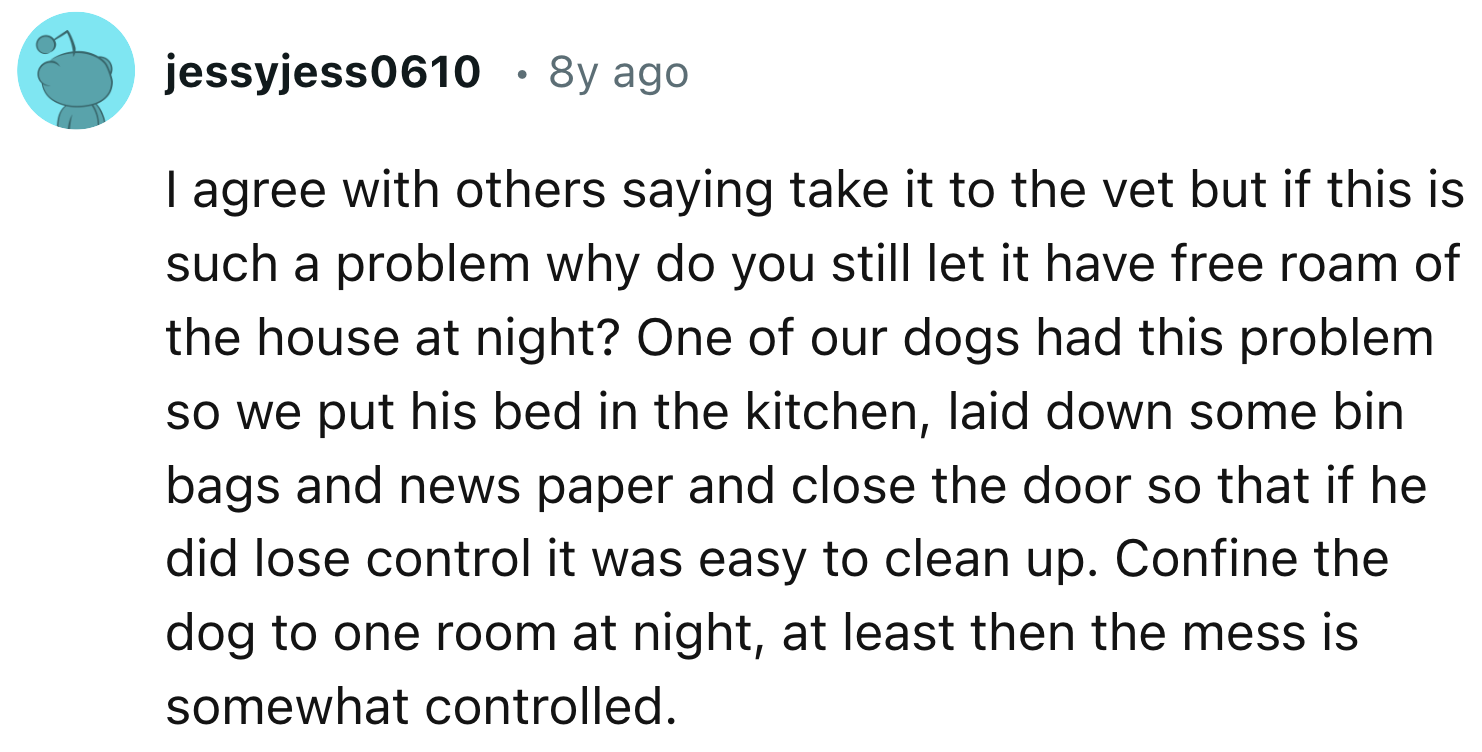 Try to control the mess at least