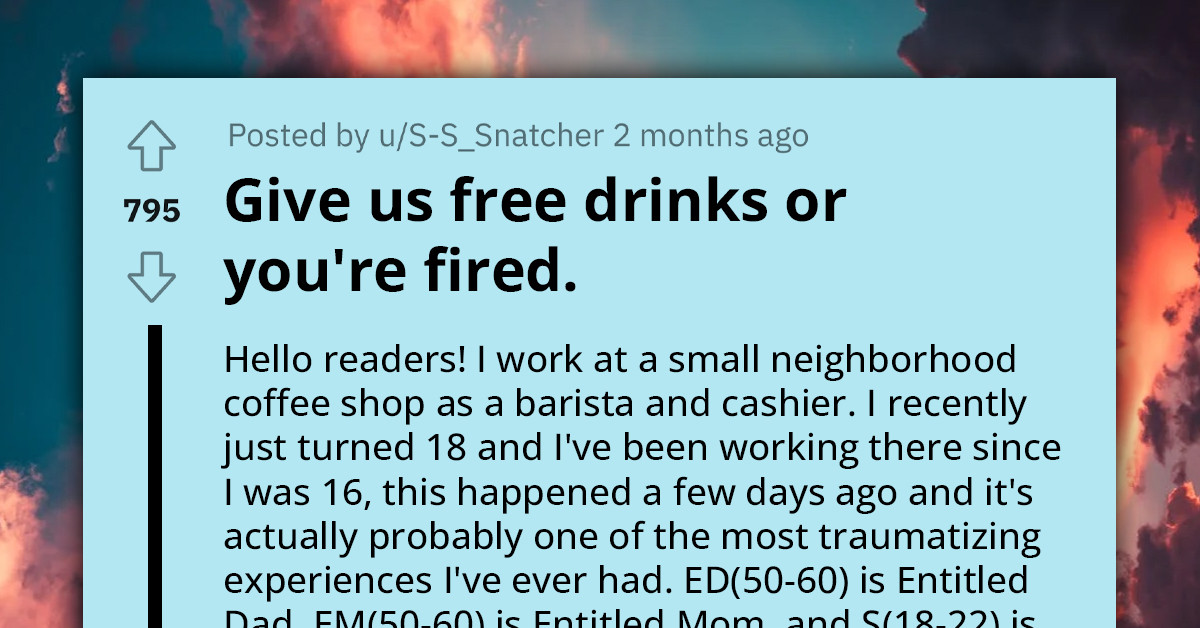 Redditor Shares Unsettling Encounter With Entitled Family While Working As Barista