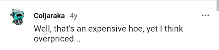 That is one expensive list for a person