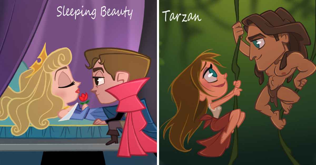50 Creative Pictures of Classic Disney Movies Illustrated in an Adorable Chibi Style