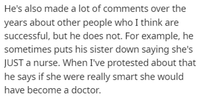 This guy is never satisfied, is he?