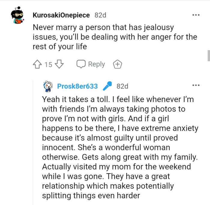 The OP has extreme anxiety because it's almost guilty until proven innocent