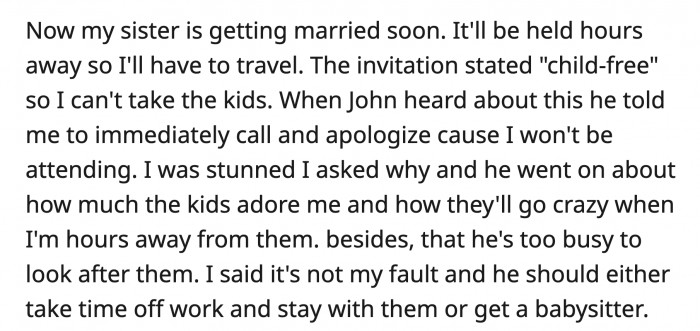 The kids' reaction has made OP doubt if she was right for standing her ground.