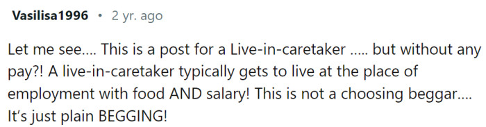 This is not a choosing beggar…