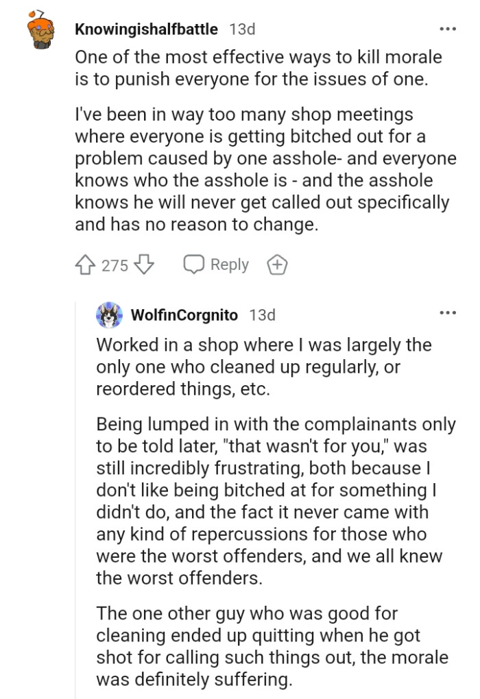 The AH knows that he will never get called out for a problem