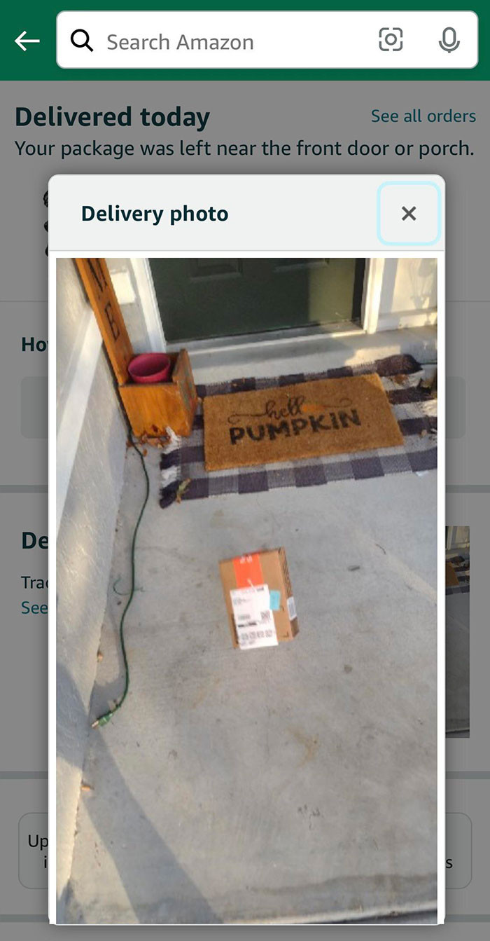 25. Amazon Took The Picture With My Box In Mid-Air