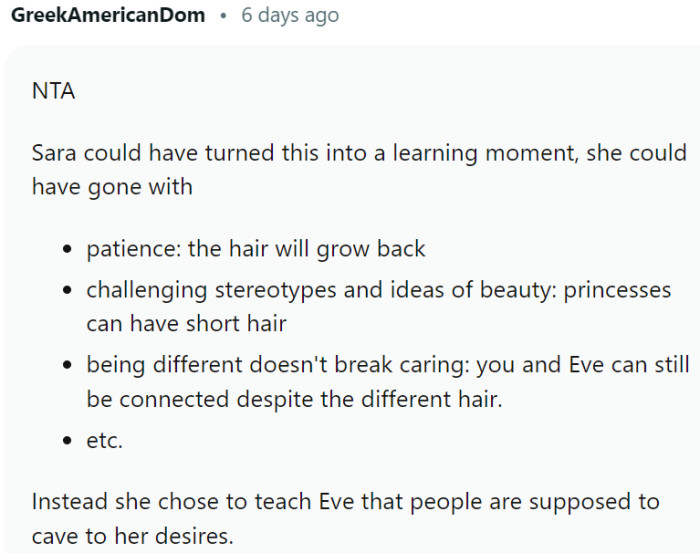 They could have turned this into a learning moment, but instead...