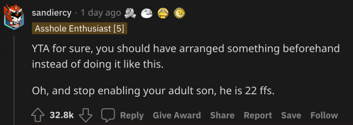 Signed and sealed; YTA!