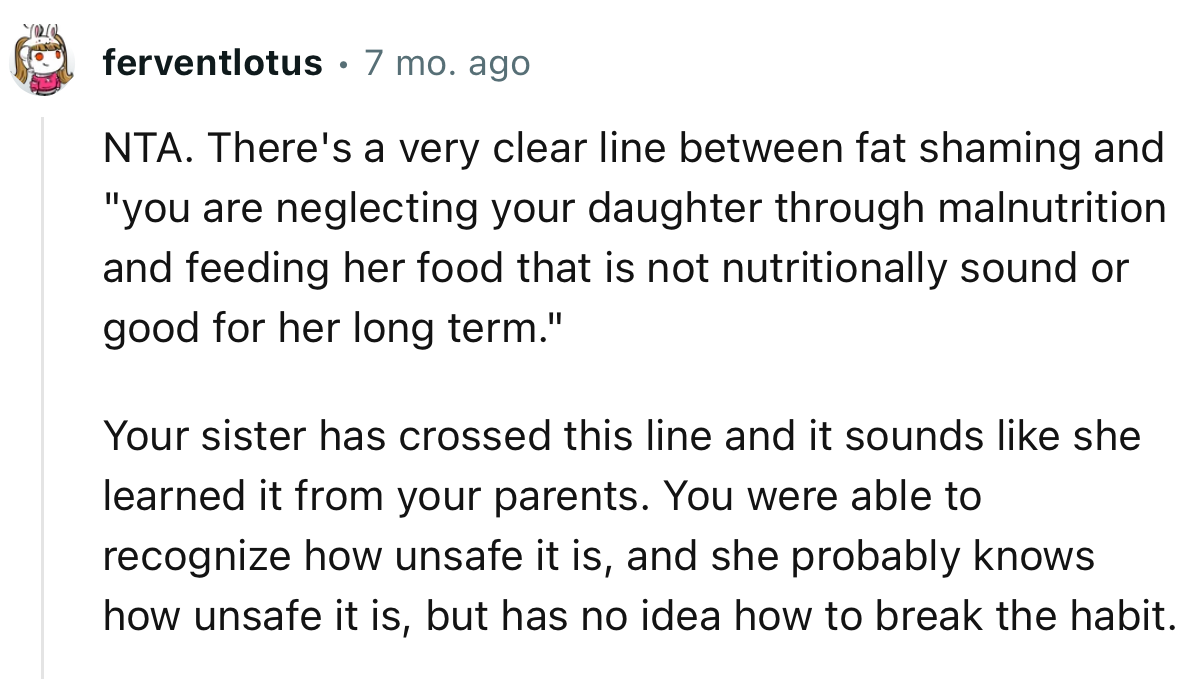 “You were able to recognize how unsafe it is, and she probably knows how unsafe it is, but has no idea how to break the habit.”