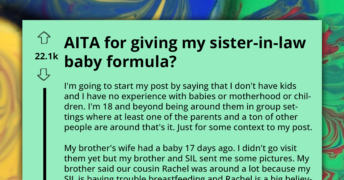 Fearless Teen Faces Backlash From “Traditional Moms” After Introducing SIL to Baby Formula to Ease Her Breastfeeding Struggle