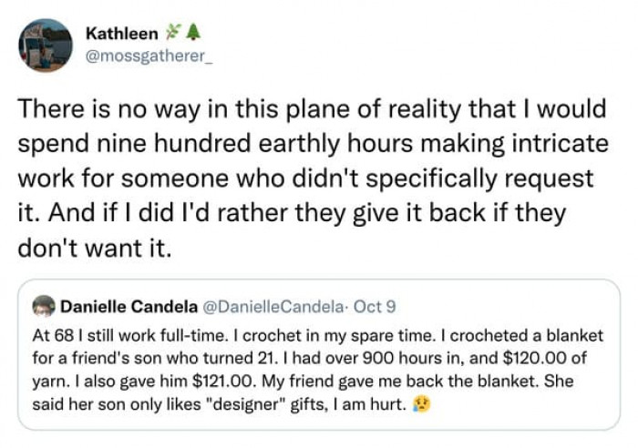 I'd rather they gave it back