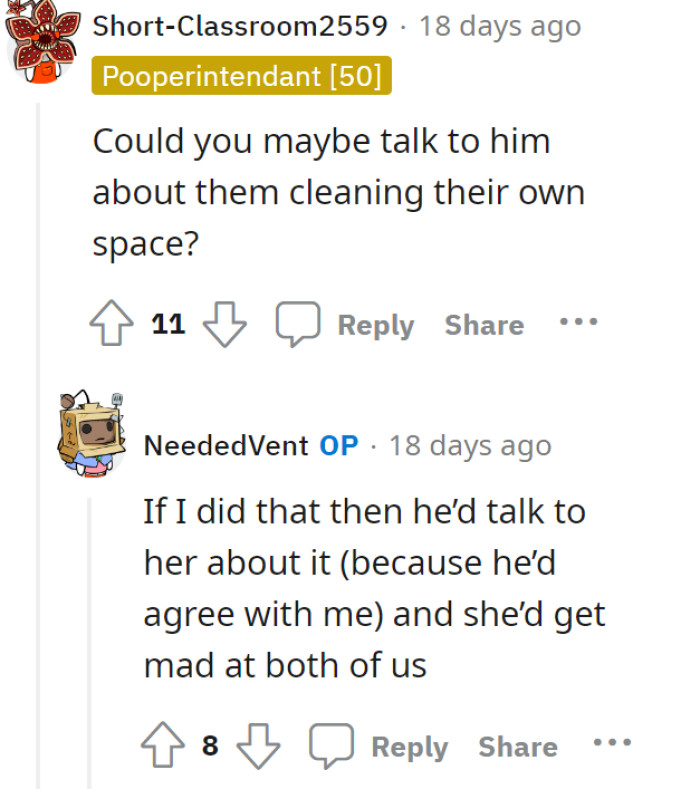 If OP told the boyfriend about the dilemma, he’d side with OP and talk to the mom. The downside is that she’d be angry at them both.