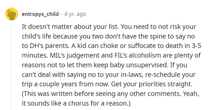 Safety should never take a back seat—reschedule the trip if needed. It's a no-brainer: protect the child first, even if it means saying 