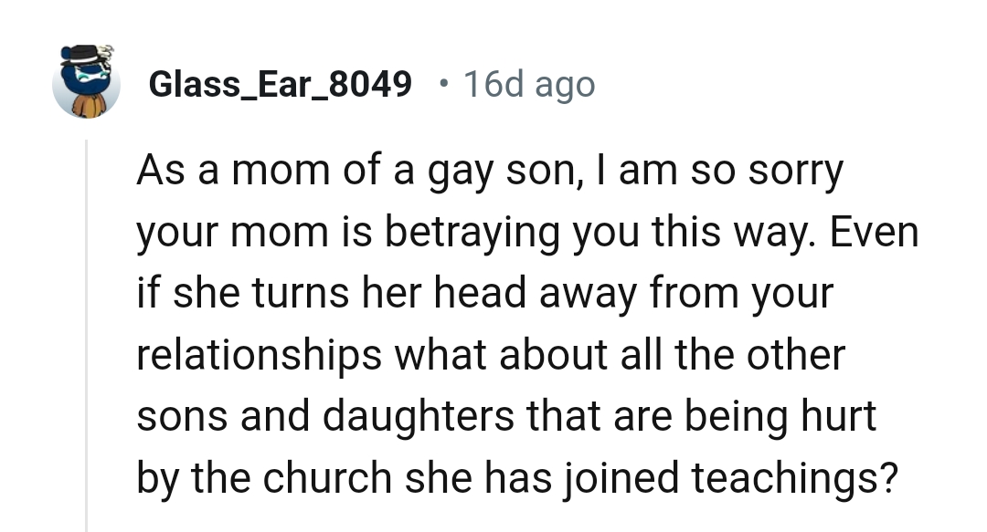 From a mom of a gay son