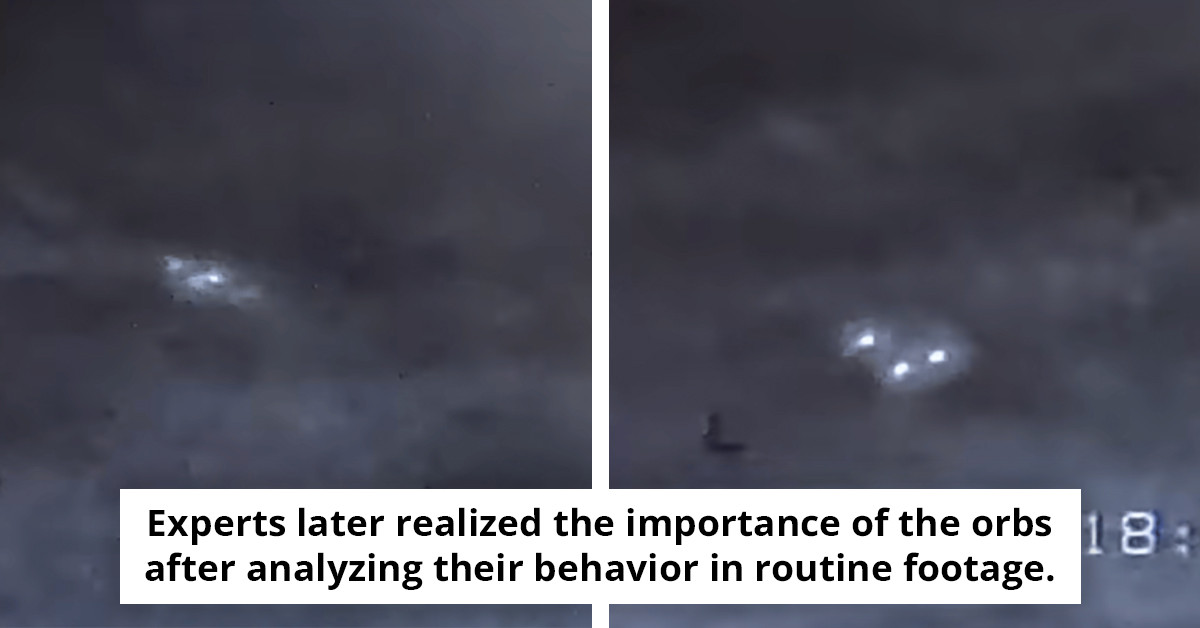 Three 'orb' UFOs captured in stunning military footage, flying in unison over the US