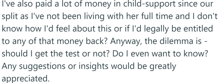 So the OP asked the Reddit community for advice.