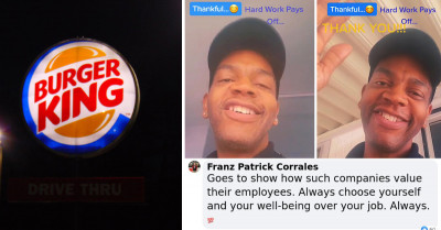 Burger King Employee of 27 Years Receives Over $328,000 Worth of Donations After a Video of Him Receiving Cheap Gifts from the Company Went Viral