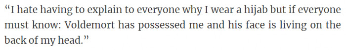 4. Explaining to everyone why I wear a hijab